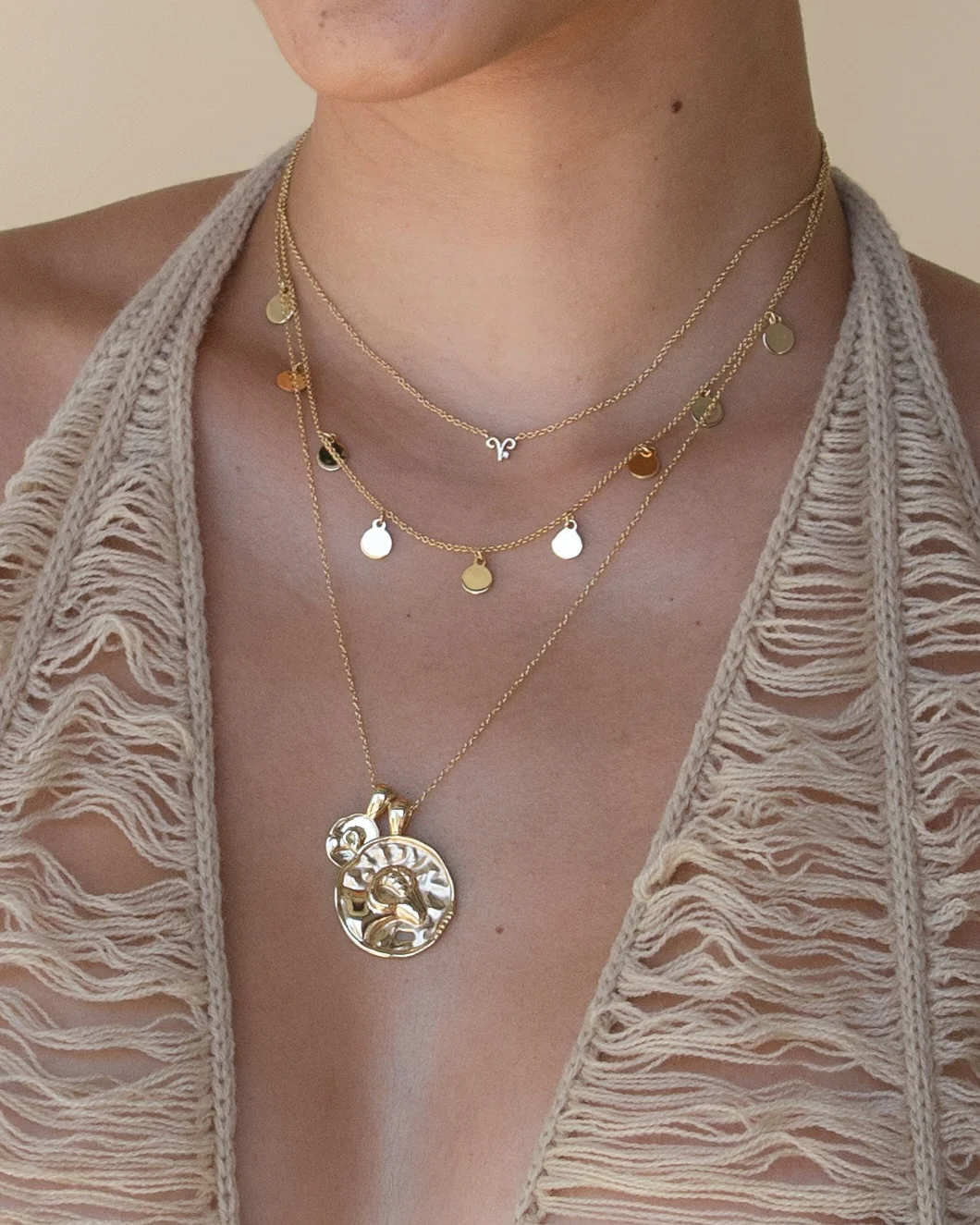 Aries Large Zodiac II Pendant - Image 2