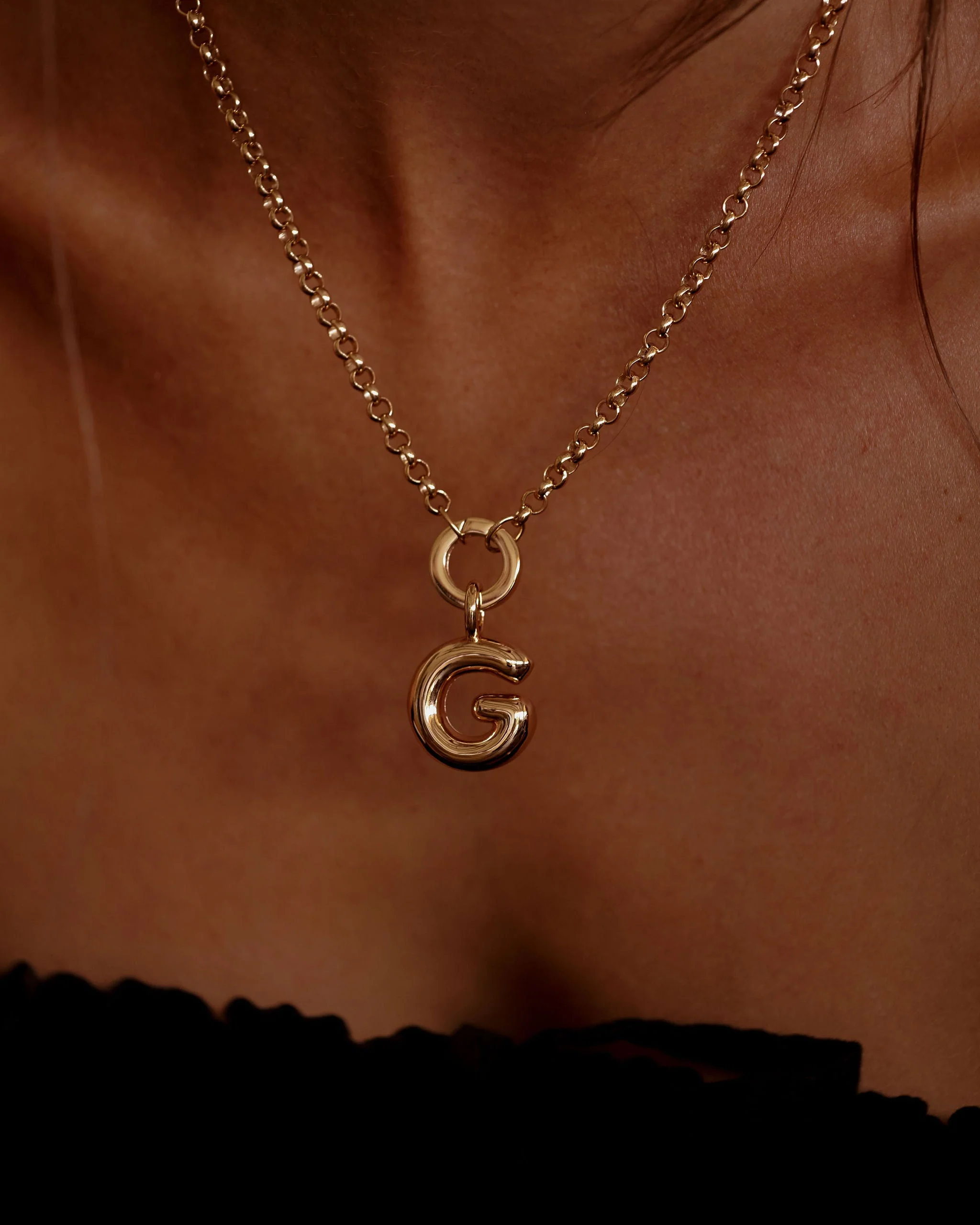 Big Bubble Initial Pendant - Image 3