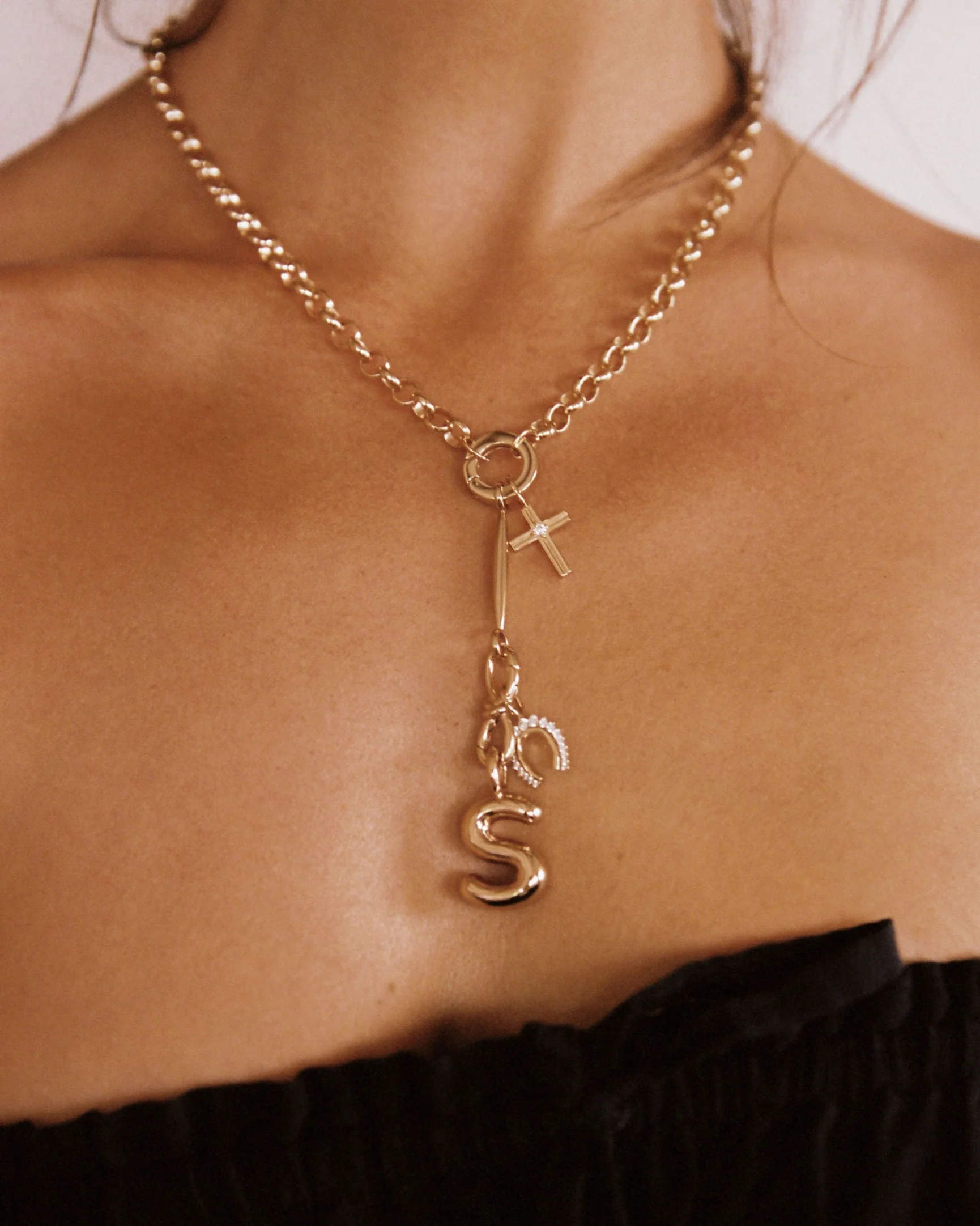 Big Bubble Initial Pendant - Image 5