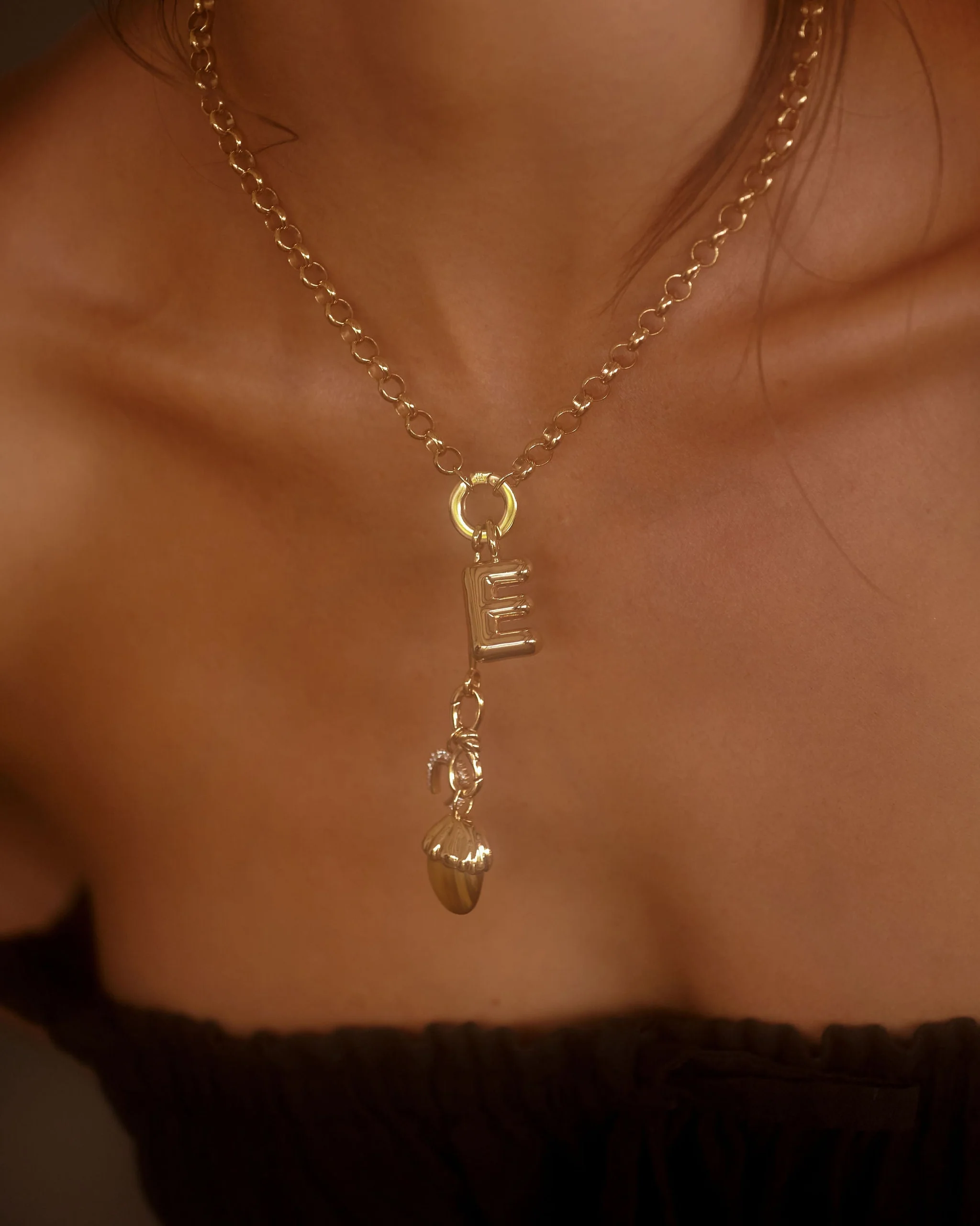 Big Bubble Initial Pendant - Image 6