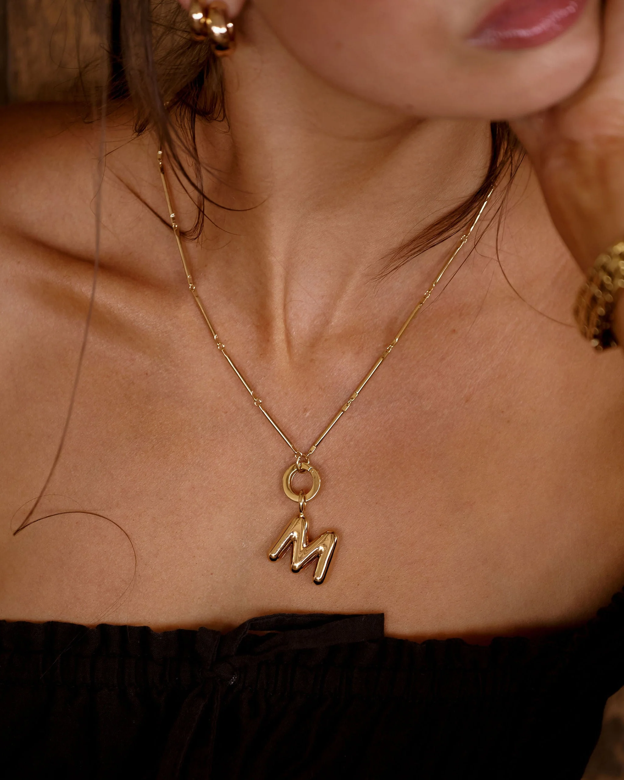 Big Bubble Initial Pendant - Image 8