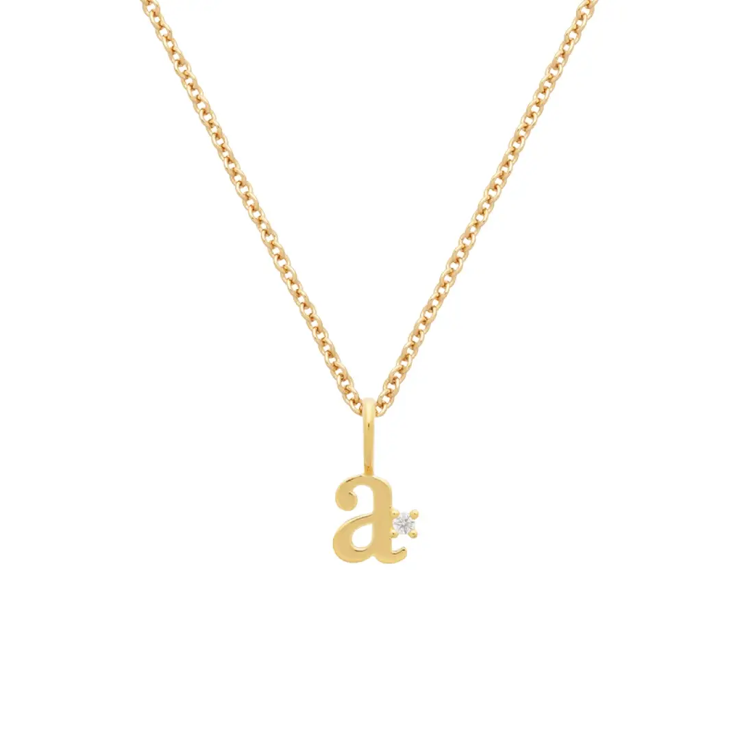Letter Necklace | Recycled 14k Gold Vermeil