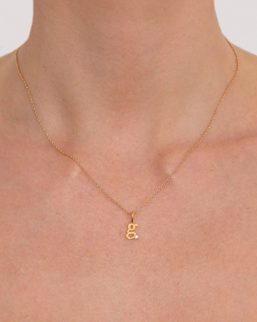 Letter Necklace | Recycled 14k Gold Vermeil - Image 13
