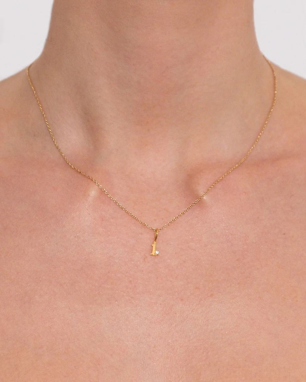 Letter Necklace | Recycled 14k Gold Vermeil - Image 15