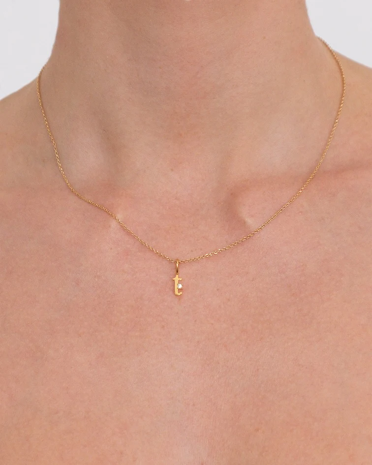 Letter Necklace | Recycled 14k Gold Vermeil - Image 27