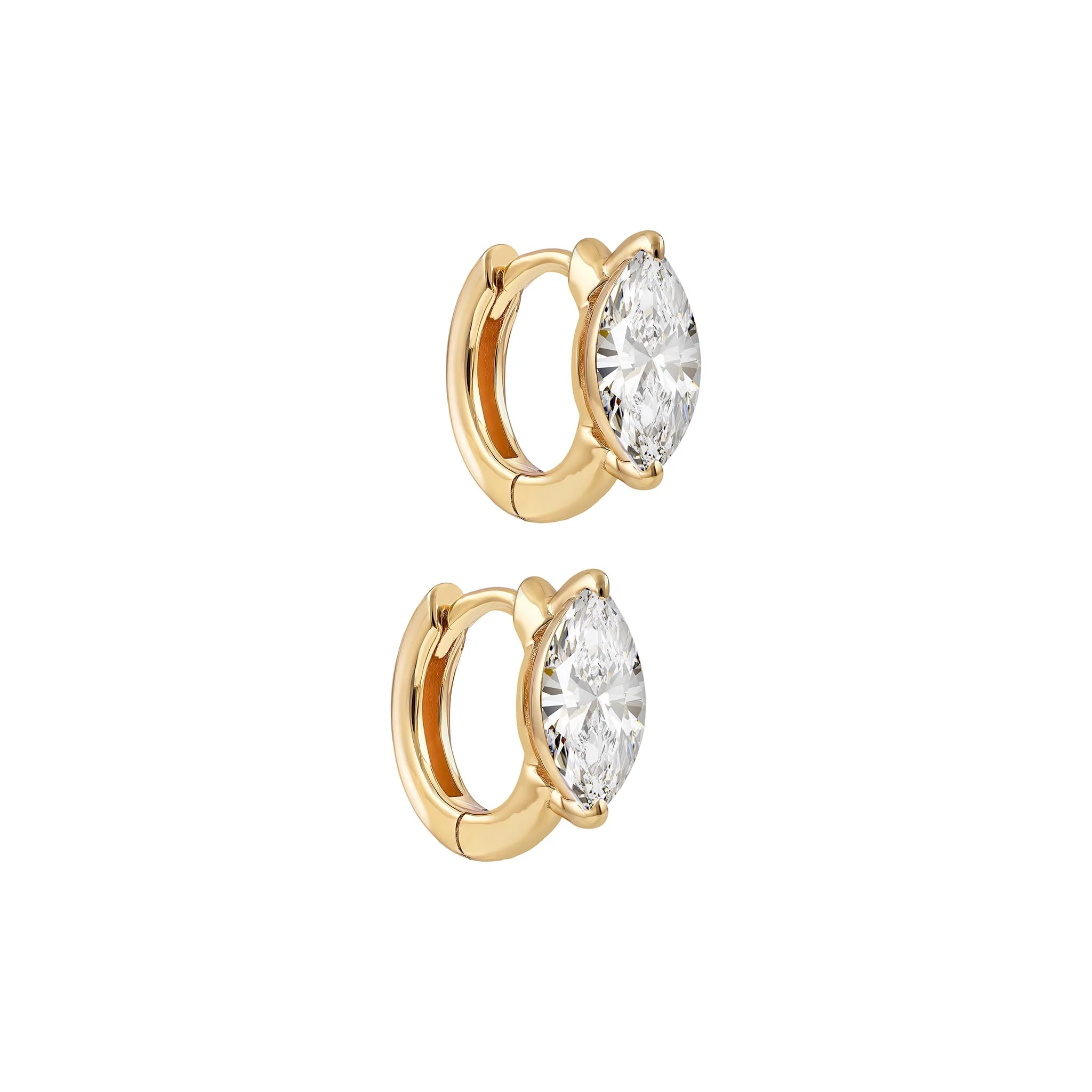Marquise Claw Hoop - Image 11