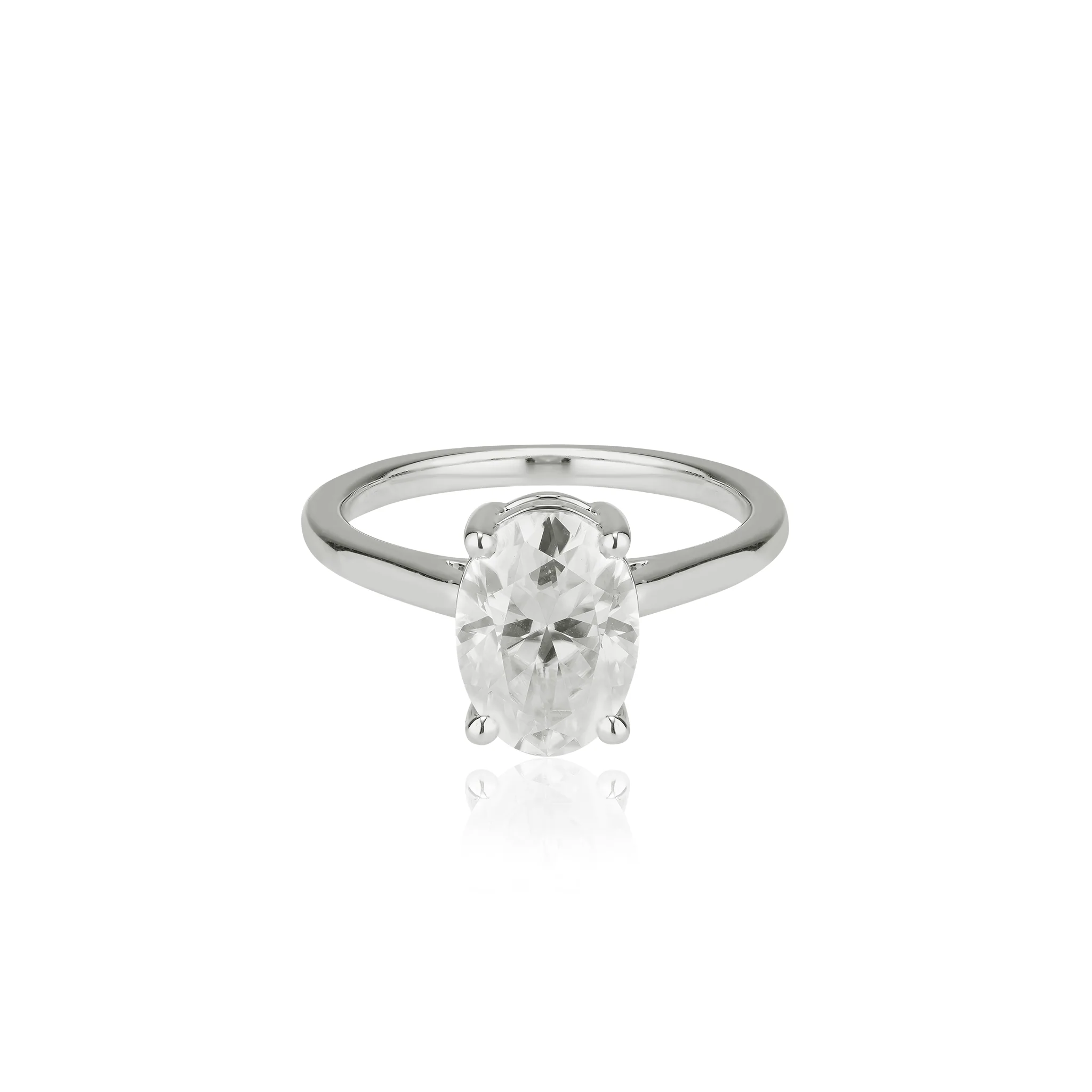 Oval Moissanite Ring | 14k Solid Gold - Image 11