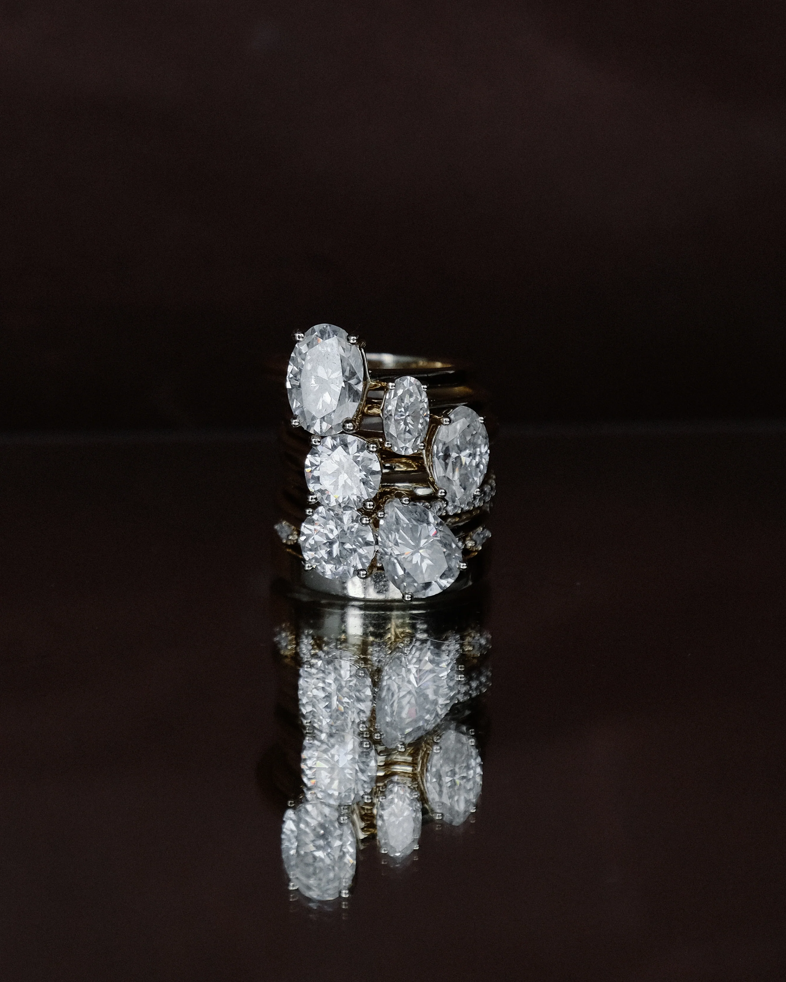 Oval Moissanite Ring | 14k Solid Gold - Image 4