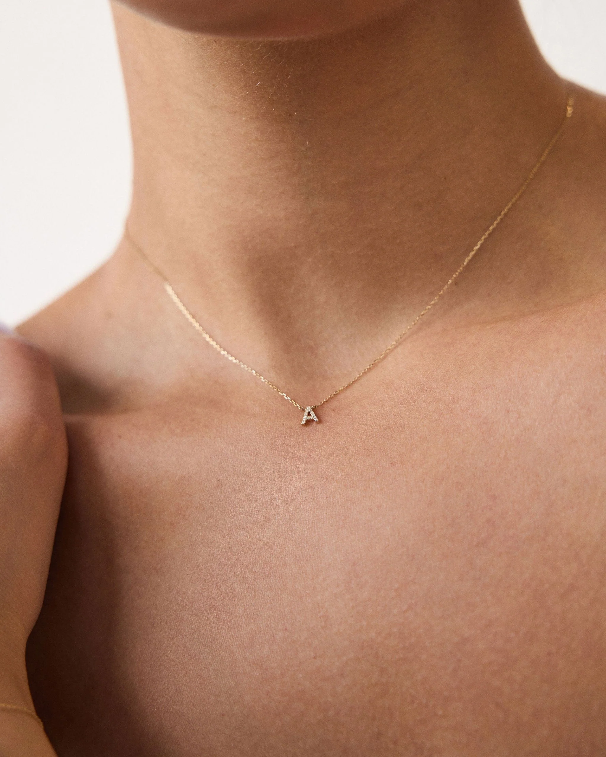 Pavé Initial Necklace - Image 13