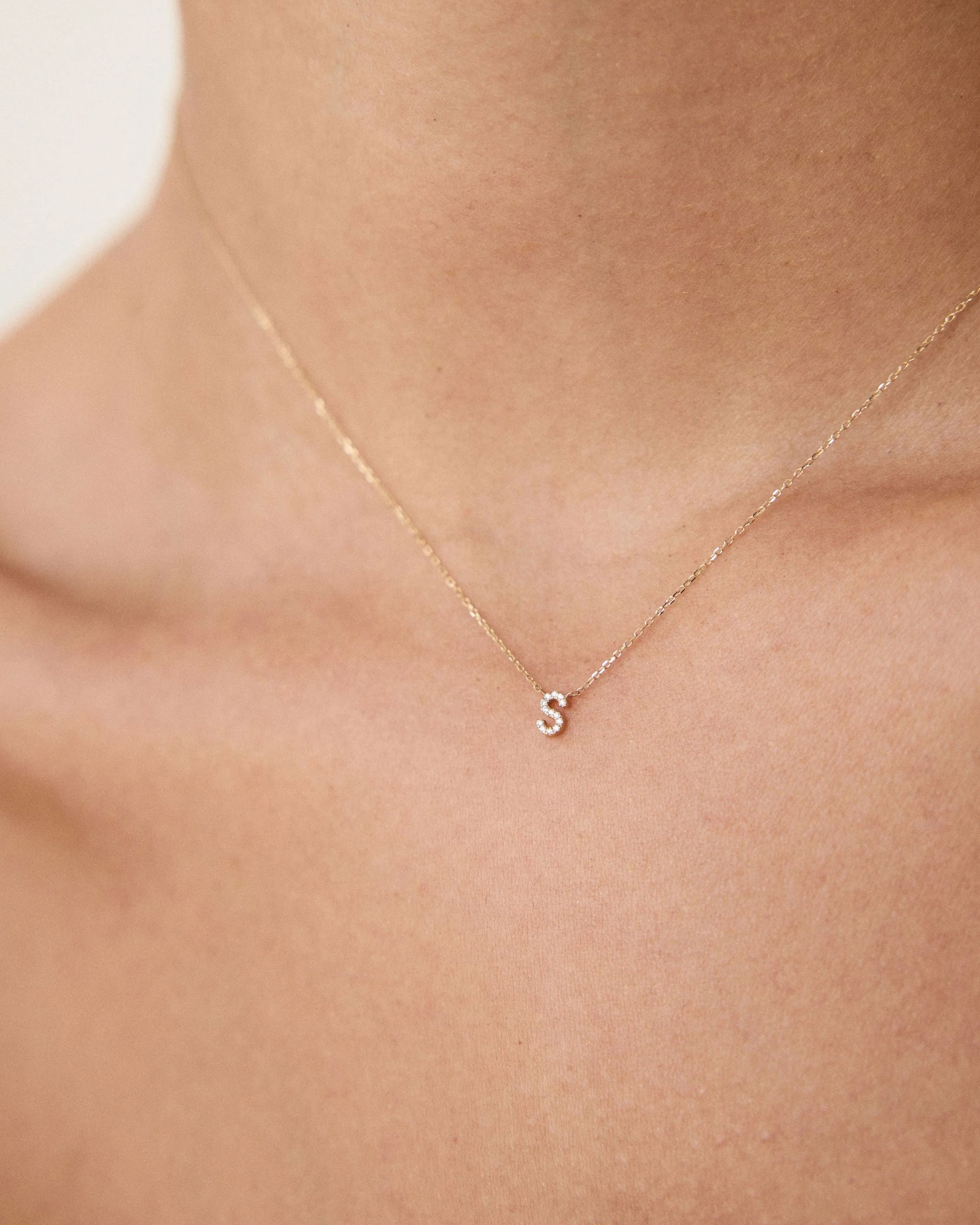 Pavé Initial Necklace - Image 8