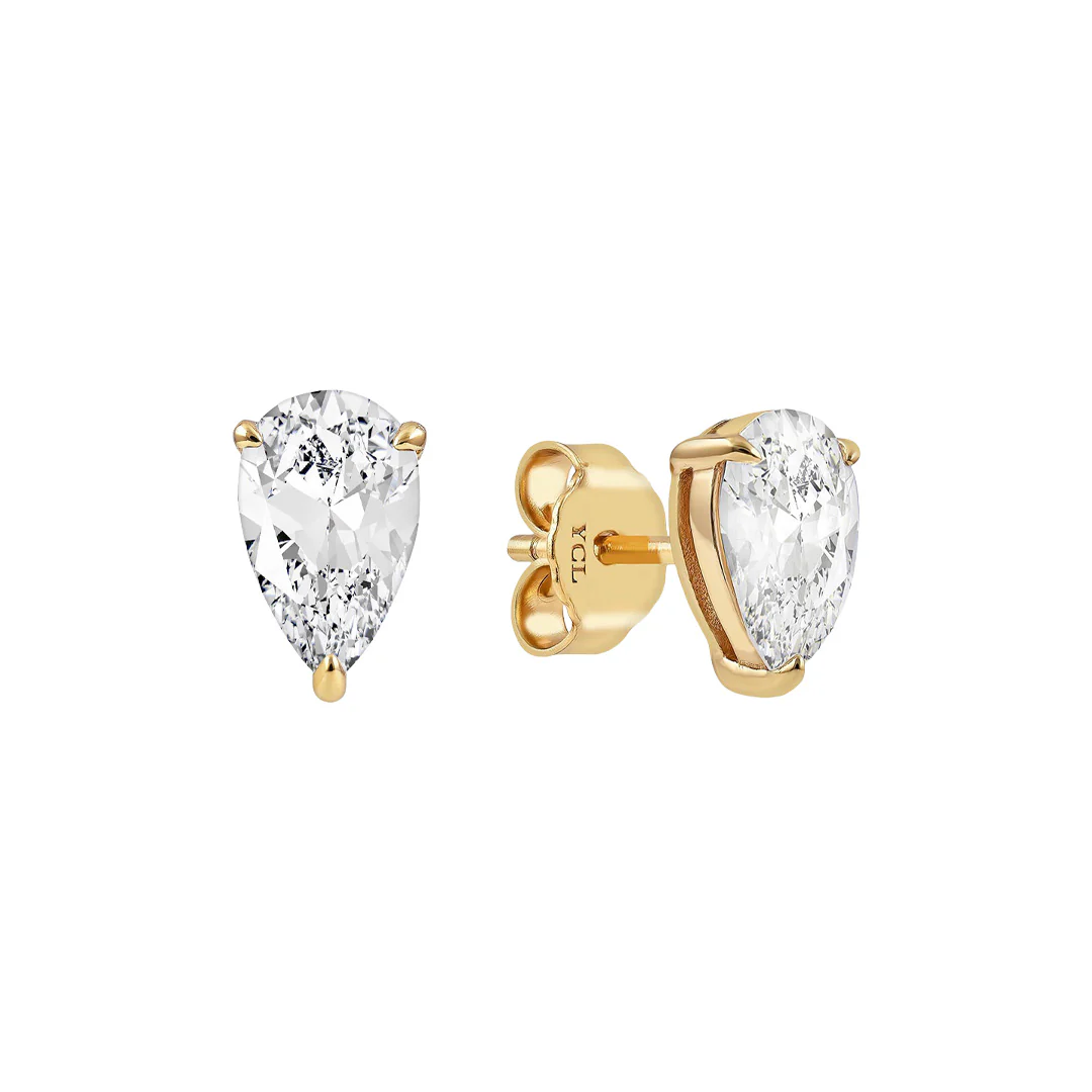 Pear Claw Stud Earring - Image 6