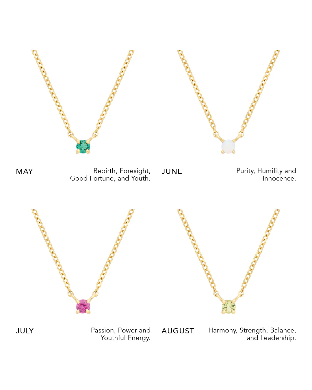 Petite Birthstone Necklace - Image 9