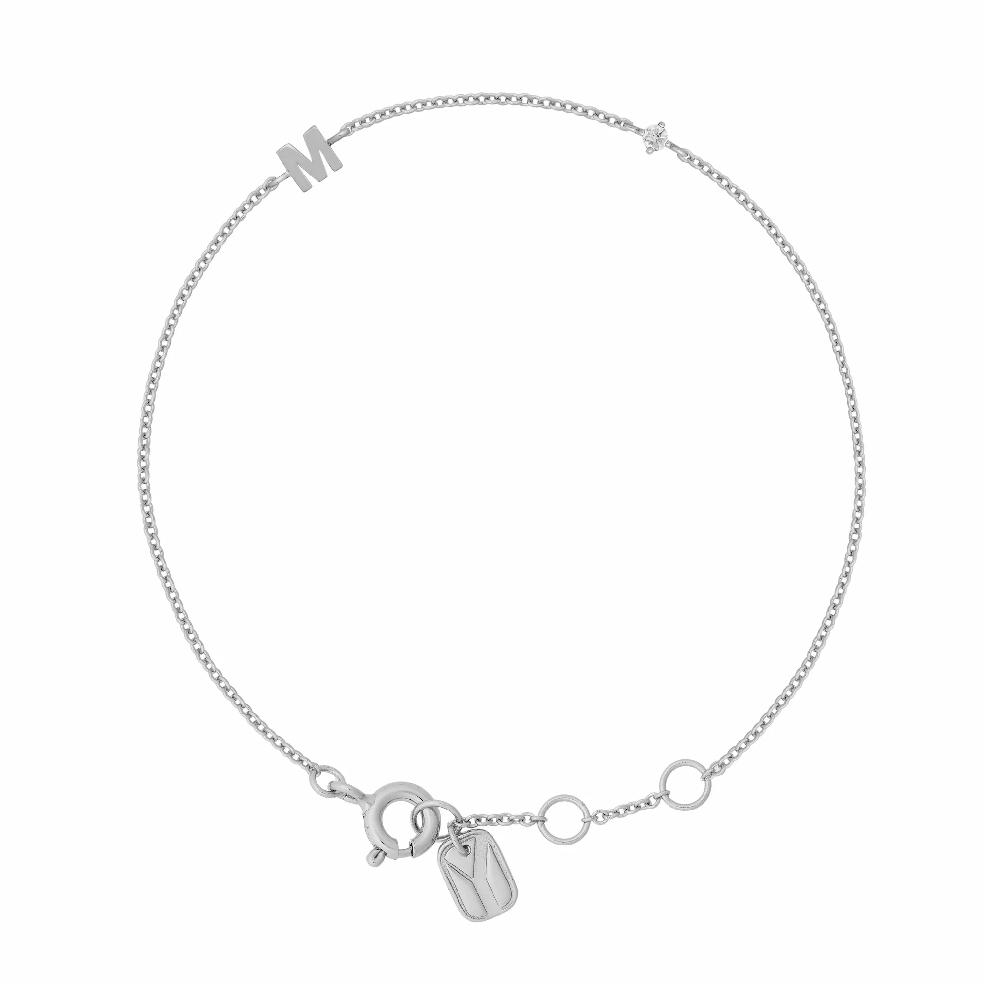 Petite Initial Bracelet Sterling Silver - Image 22