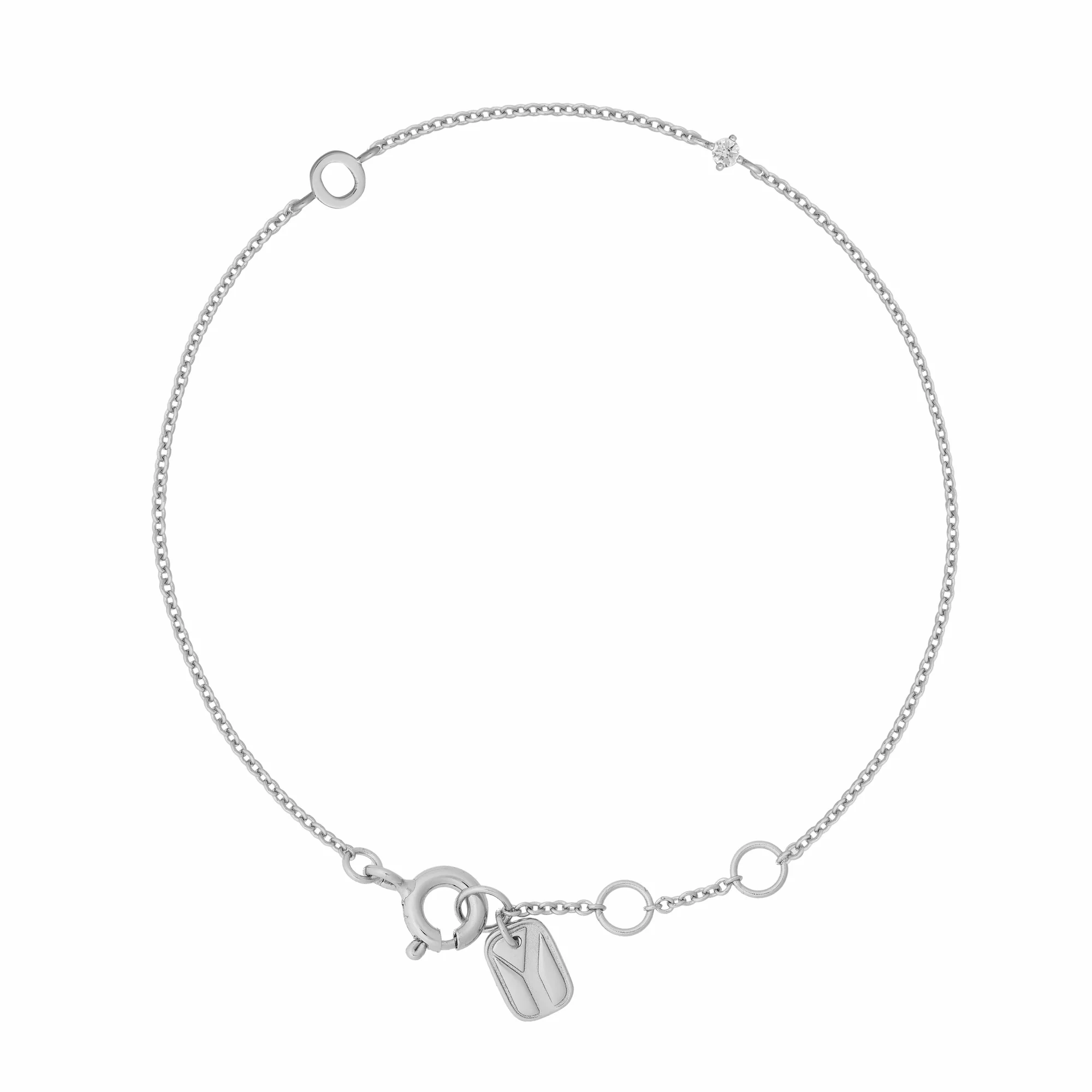 Petite Initial Bracelet Sterling Silver - Image 24