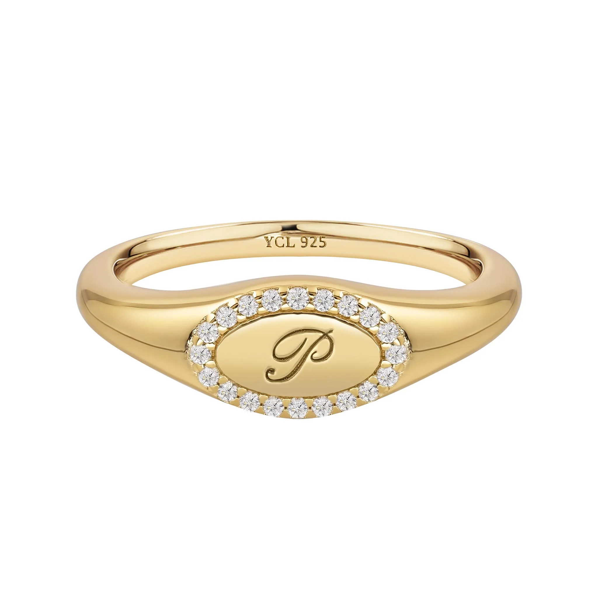 Pinky Initial Signet Ring - Image 31