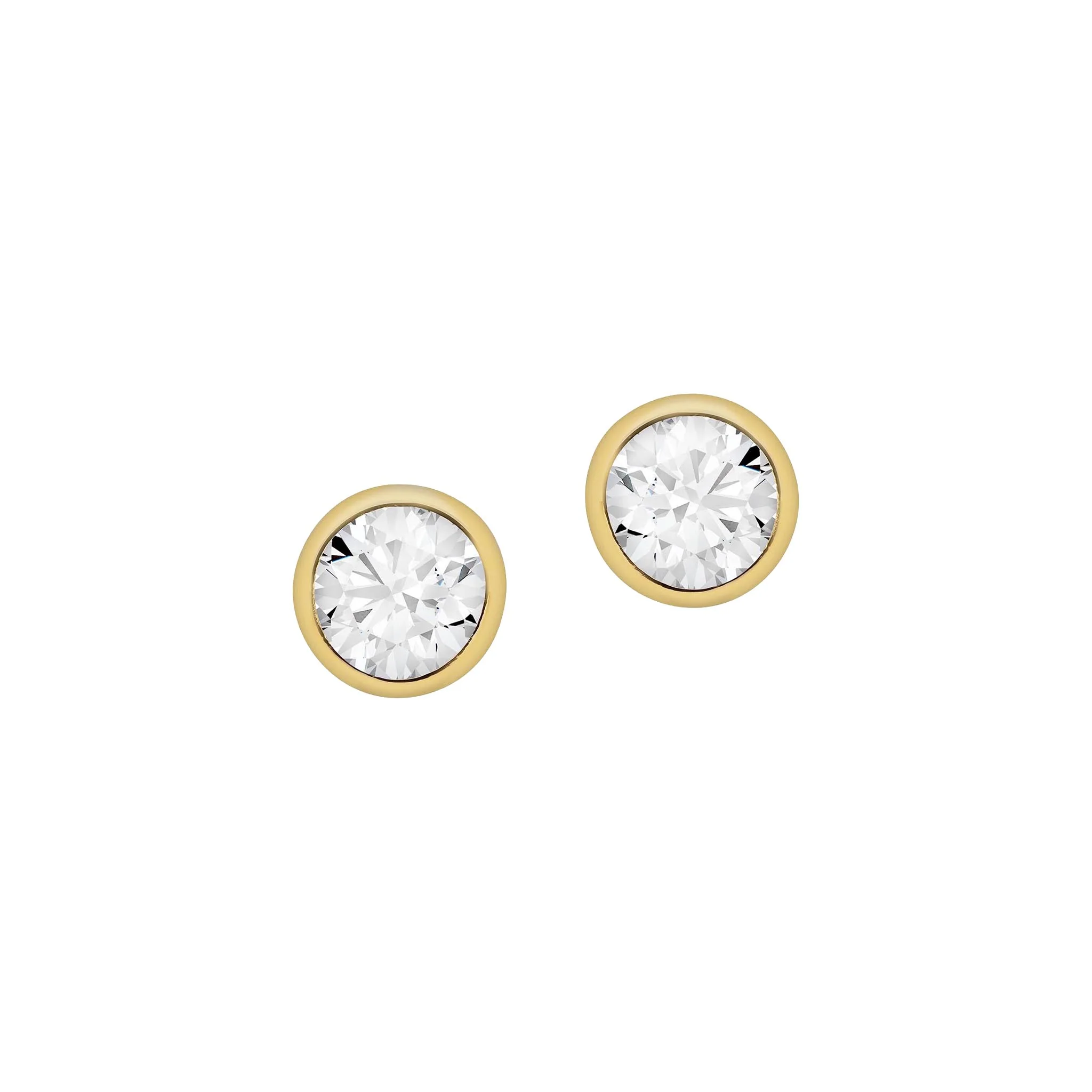 Round Bezel Cartilage Earring - Image 13