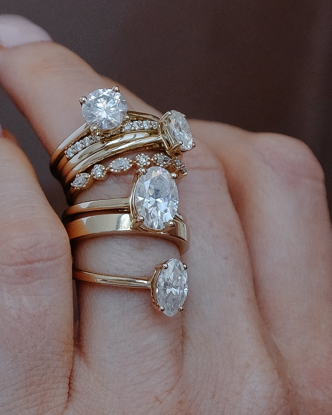 Round Moissanite Ring | 14k Solid Gold - Image 7
