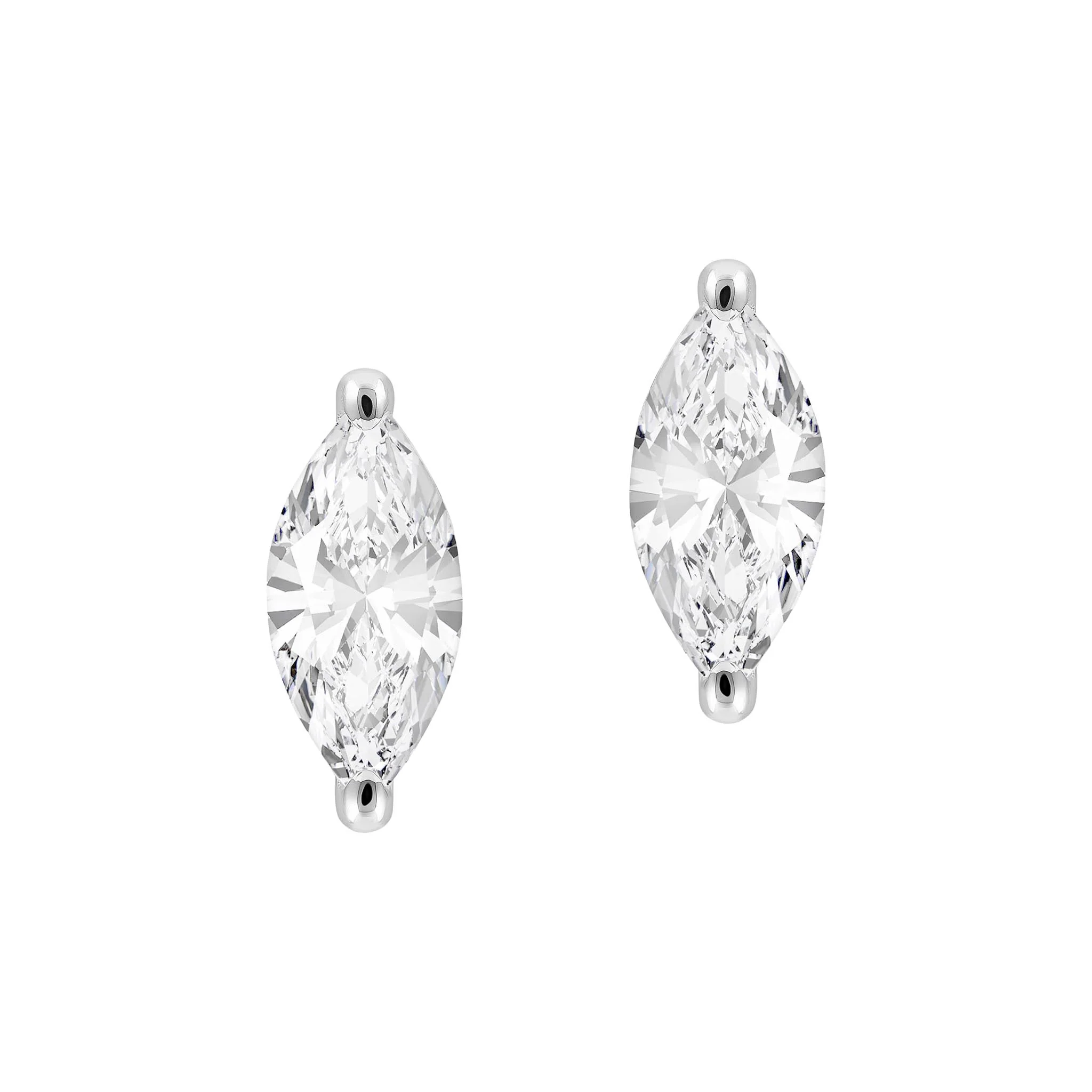 Sterling Silver Marquise Claw Cartilage Earring - Image 9