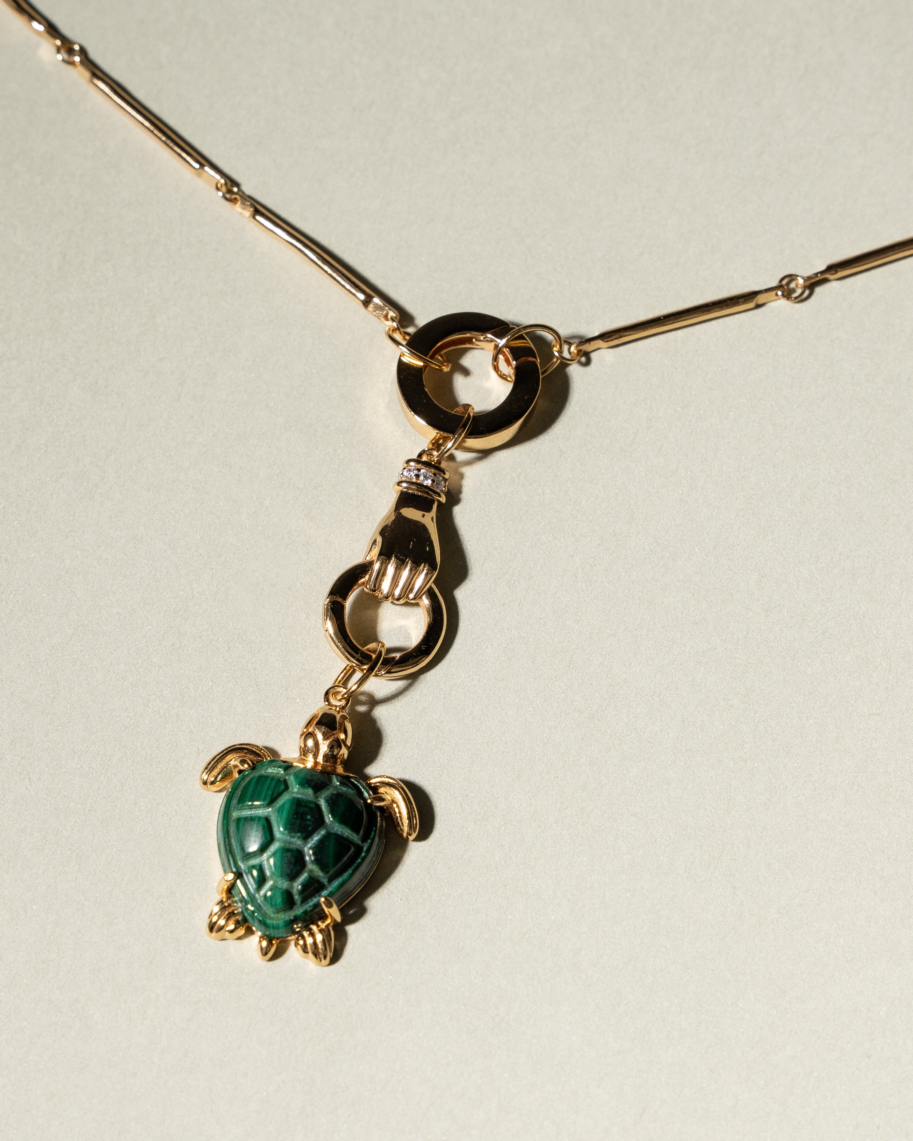 SYMBOLISM Malachite Turtle Pendant - Image 3