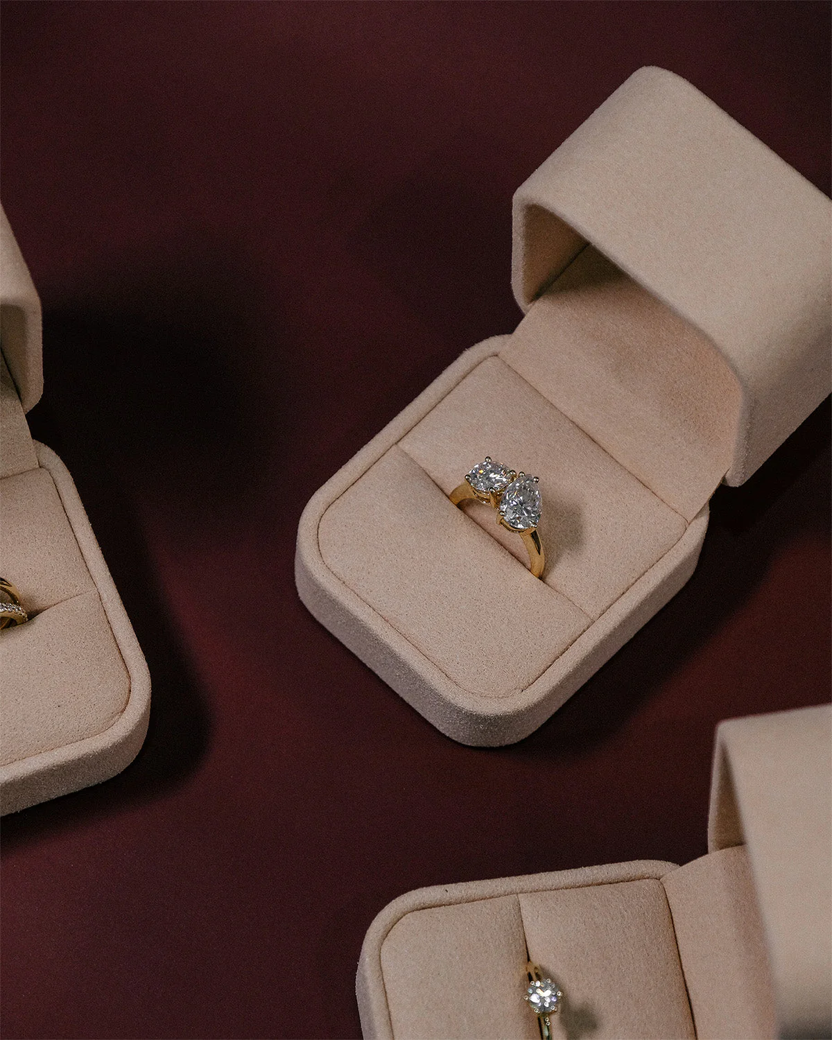 Toi Et Moi Moissanite Ring | Platinum - Image 11