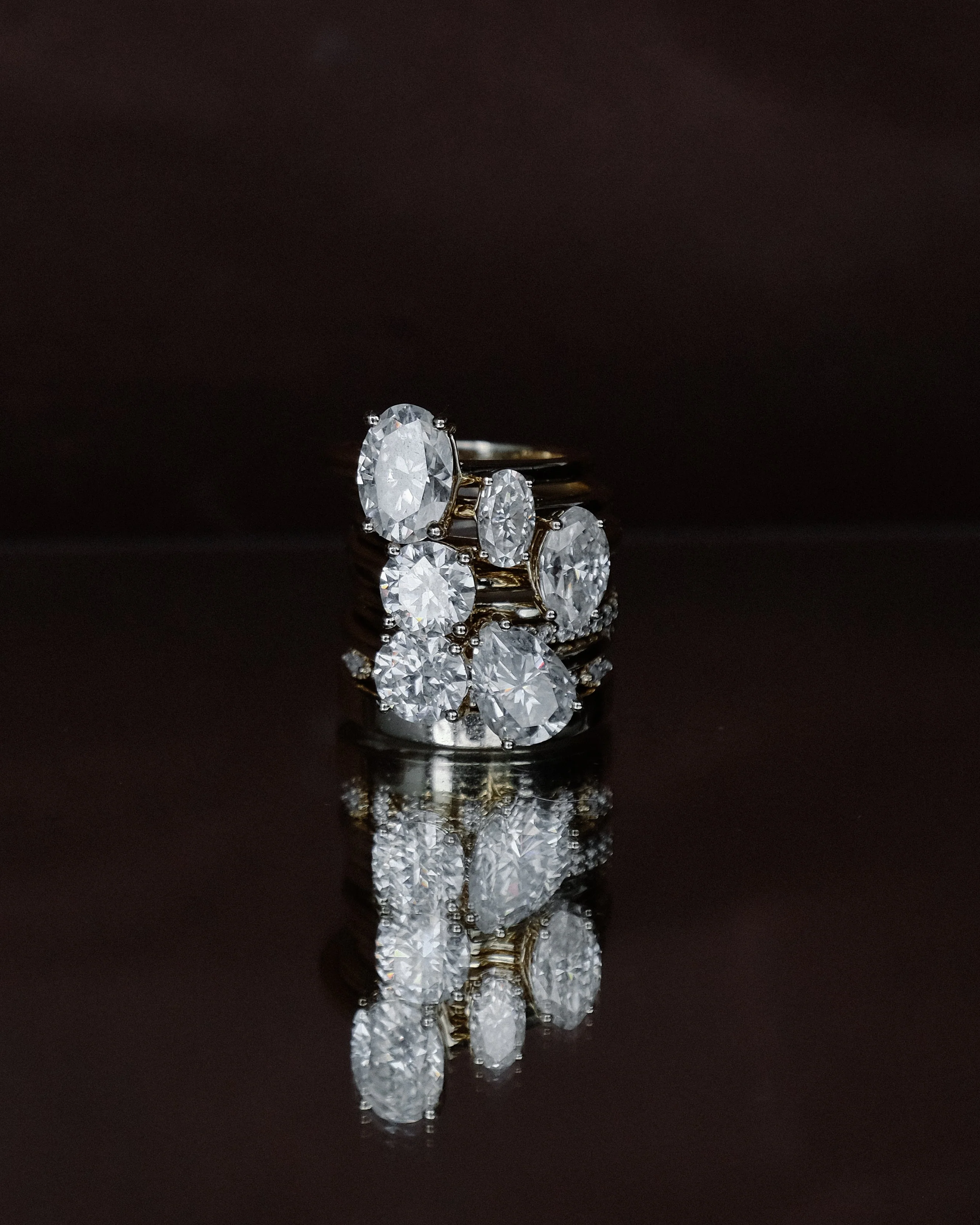 Toi Et Moi Moissanite Ring | Platinum - Image 4